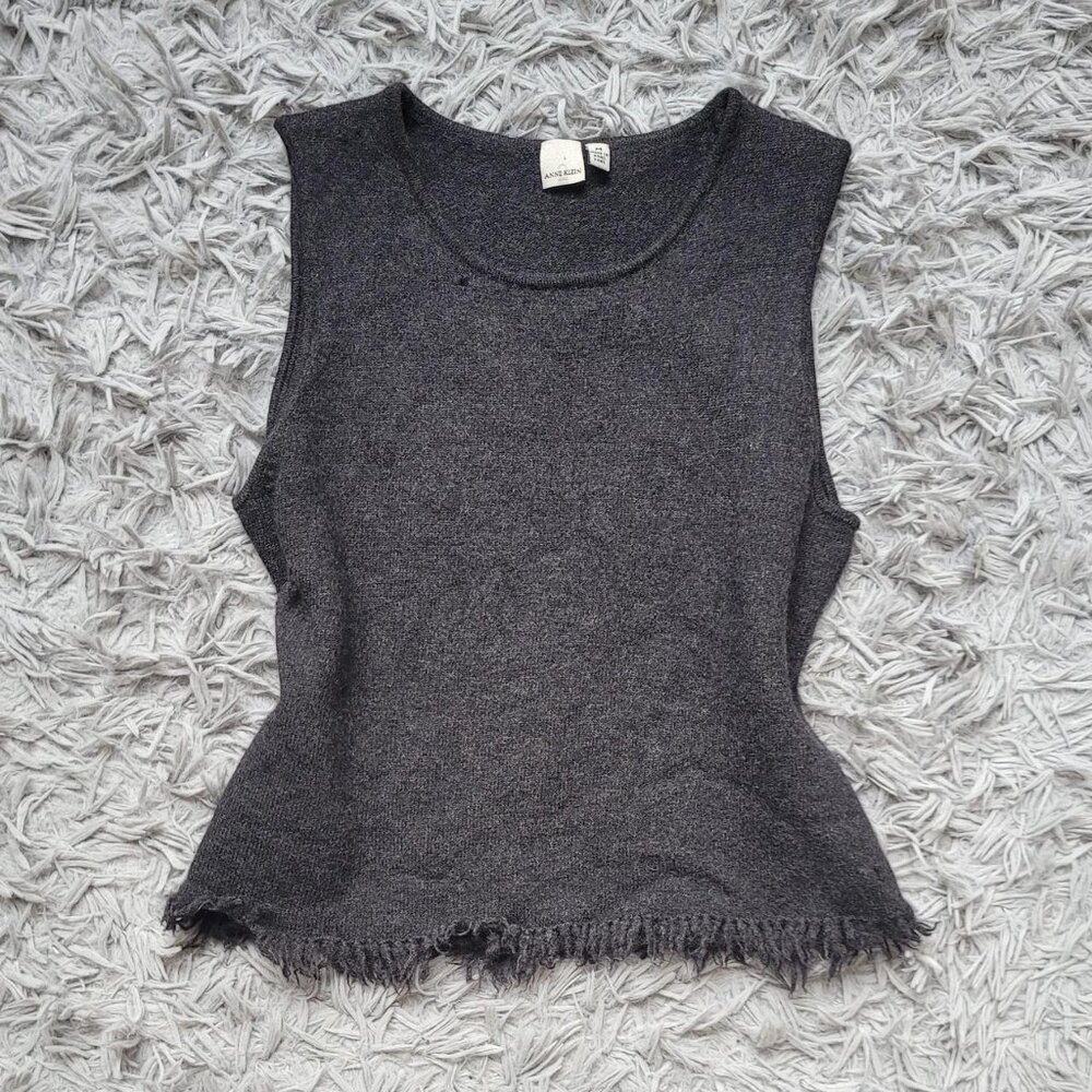 Wool Frayed Top